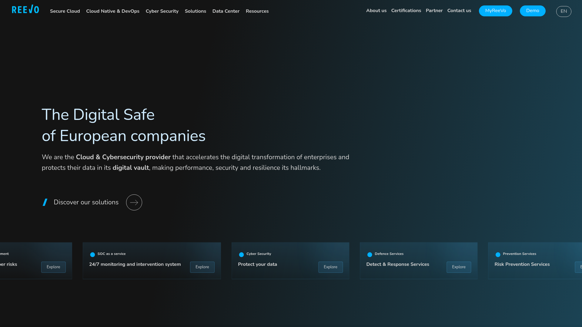 REEVO homepage