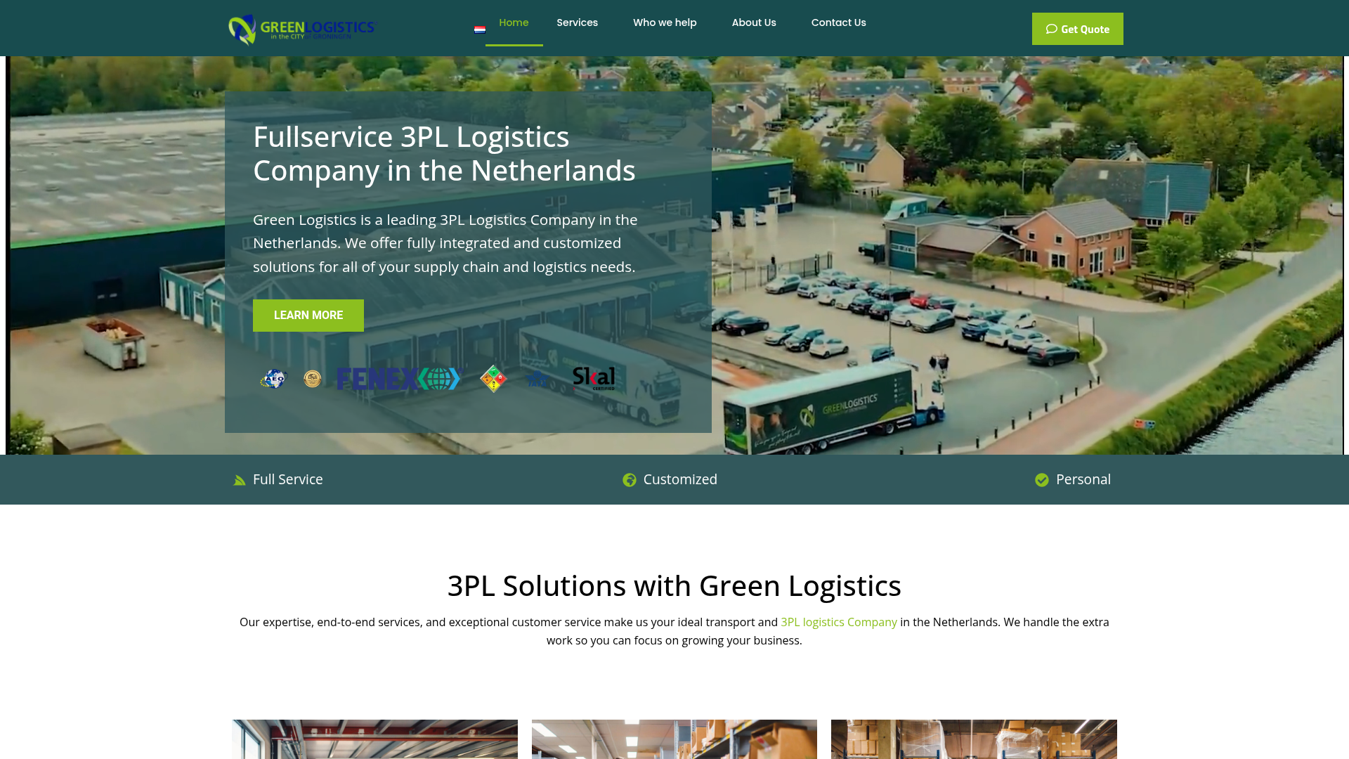 Green Logistics homepage